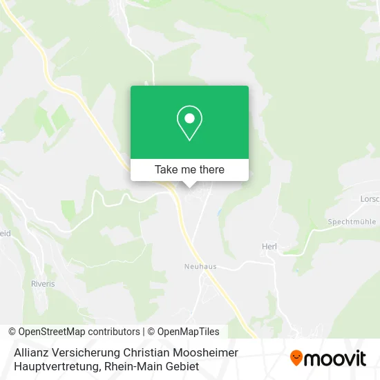 Карта Allianz Versicherung Christian Moosheimer Hauptvertretung