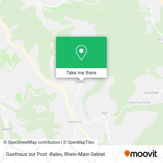 Карта Gasthaus zur Post -Bales
