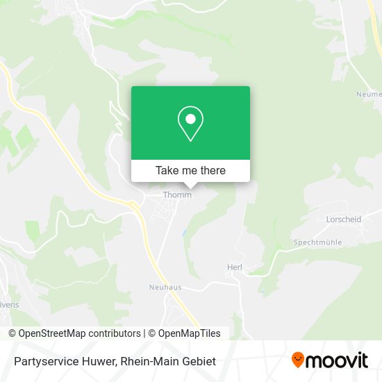 Карта Partyservice Huwer
