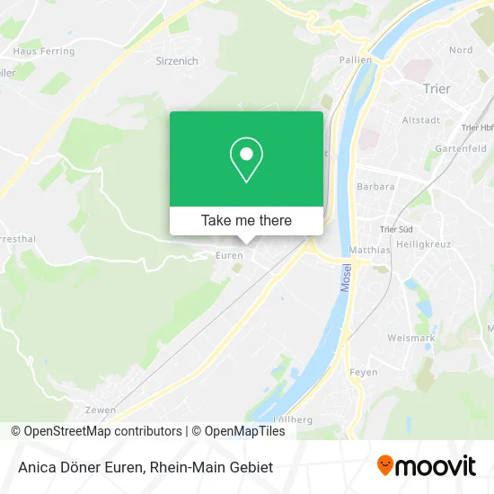 Карта Anica Döner Euren