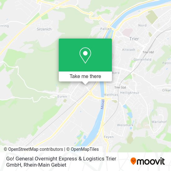 Карта Go! General Overnight Express & Logistics Trier GmbH