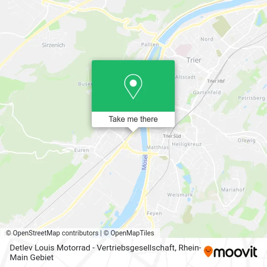 Карта Detlev Louis Motorrad - Vertriebsgesellschaft