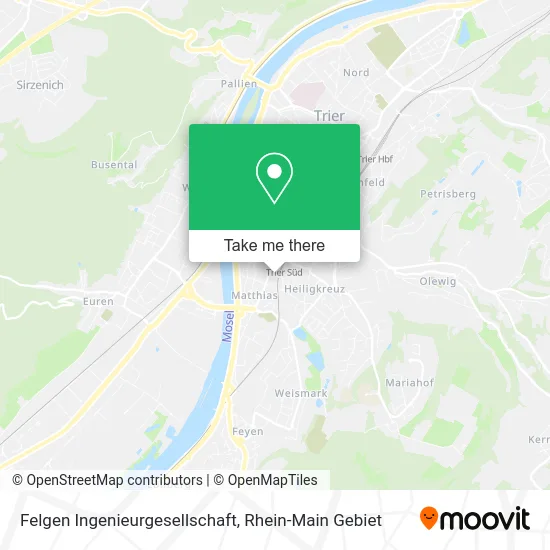 Карта Felgen Ingenieurgesellschaft