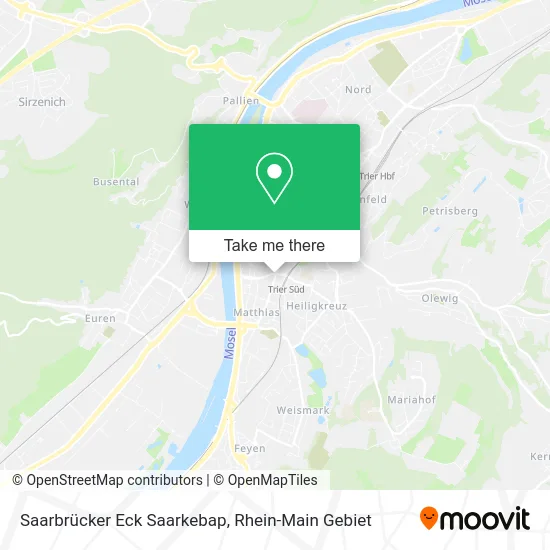 Карта Saarbrücker Eck Saarkebap