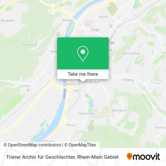 Карта Trierer Archiv für Geschlechter