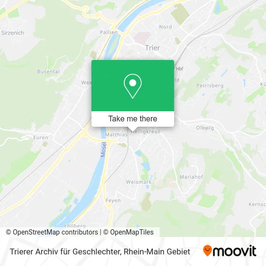 Карта Trierer Archiv für Geschlechter