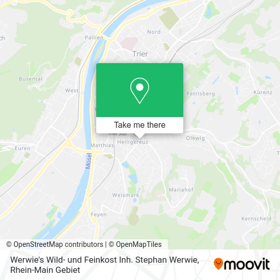 Карта Werwie's Wild- und Feinkost Inh. Stephan Werwie