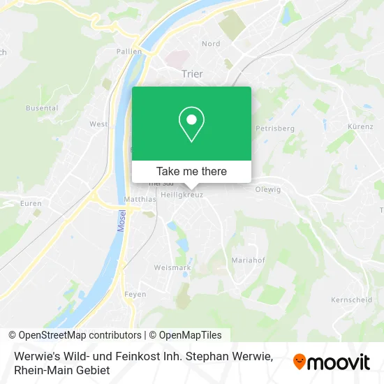 Карта Werwie's Wild- und Feinkost Inh. Stephan Werwie