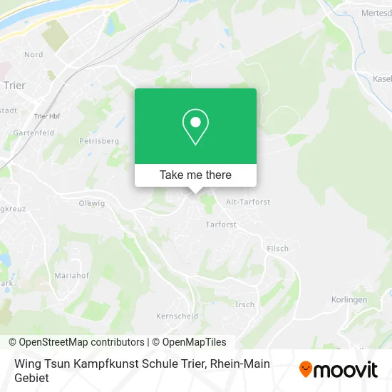 Карта Wing Tsun Kampfkunst Schule Trier
