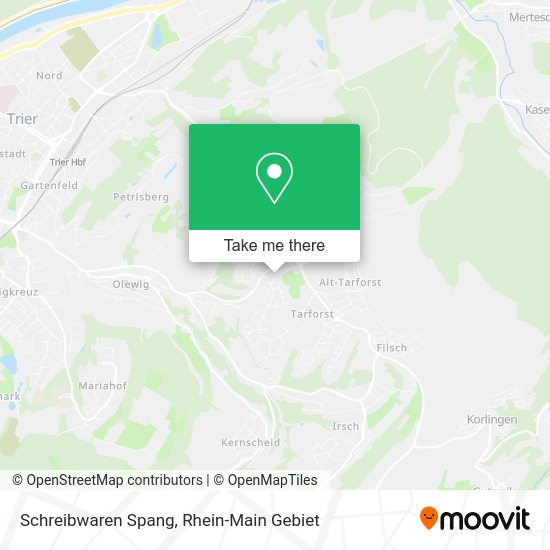 Карта Schreibwaren Spang