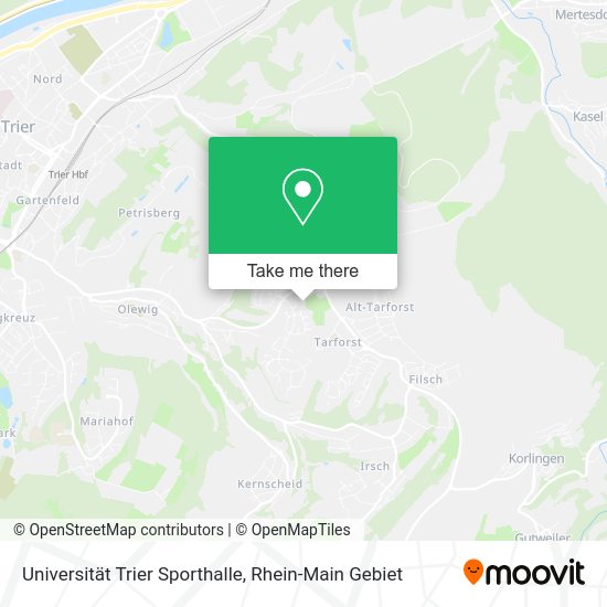 Карта Universität Trier Sporthalle