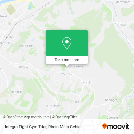 Карта Integra Fight Gym Trier