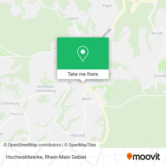 Карта Hochwaldwerke