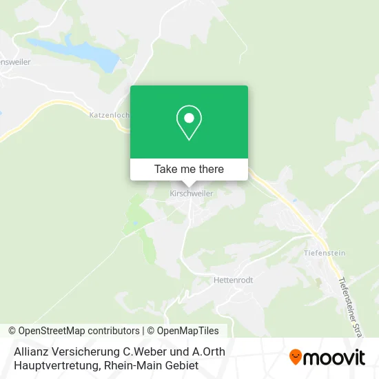 Карта Allianz Versicherung C.Weber und A.Orth Hauptvertretung