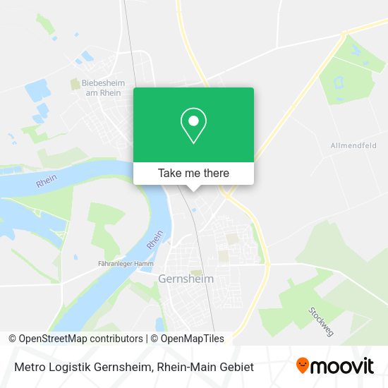 Карта Metro Logistik Gernsheim