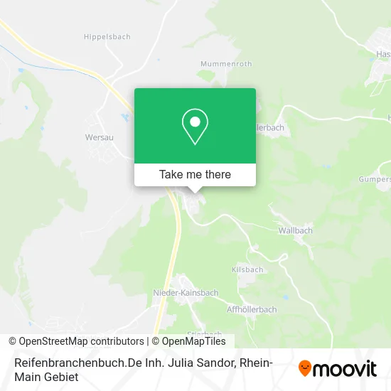 Карта Reifenbranchenbuch.De Inh. Julia Sandor