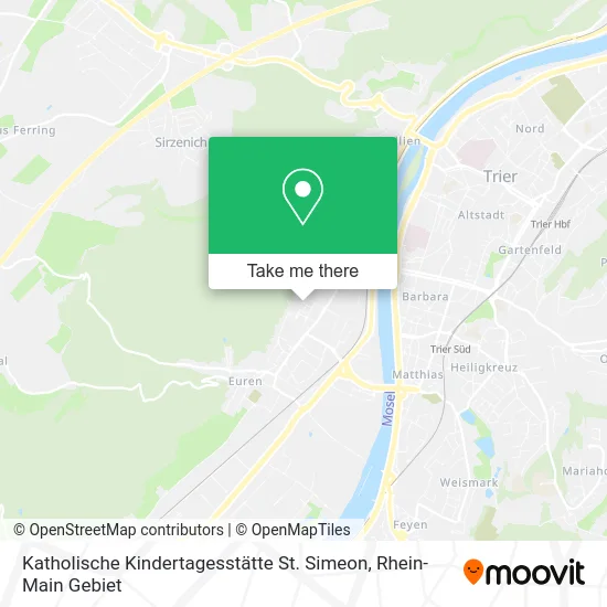 Карта Katholische Kindertagesstätte St. Simeon