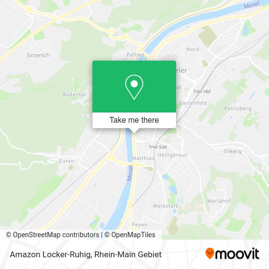 Карта Amazon Locker-Ruhig