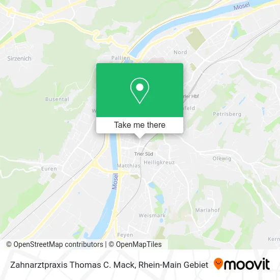 Карта Zahnarztpraxis Thomas C. Mack