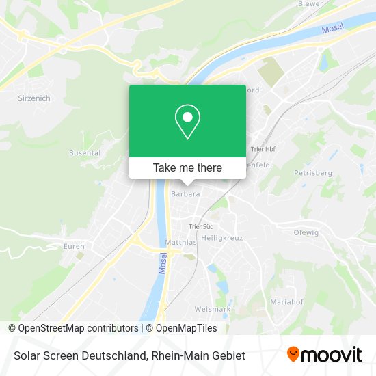 Карта Solar Screen Deutschland