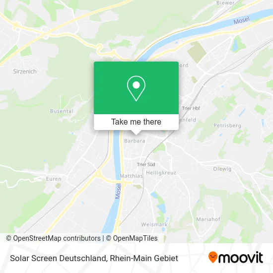 Карта Solar Screen Deutschland
