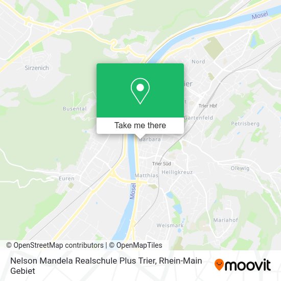 Карта Nelson Mandela Realschule Plus Trier