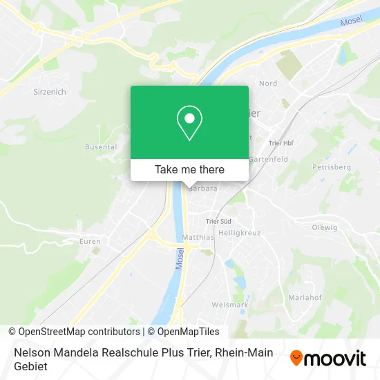Карта Nelson Mandela Realschule Plus Trier