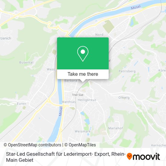Карта Star-Led Gesellschaft für Lederimport- Export