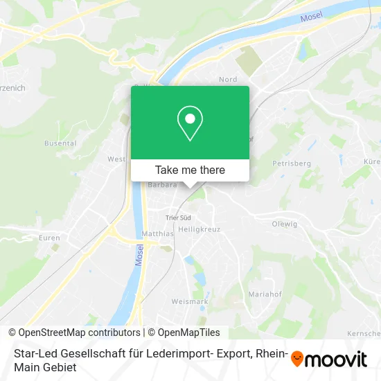 Карта Star-Led Gesellschaft für Lederimport- Export