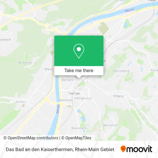 Карта Das Bad an den Kaiserthermen