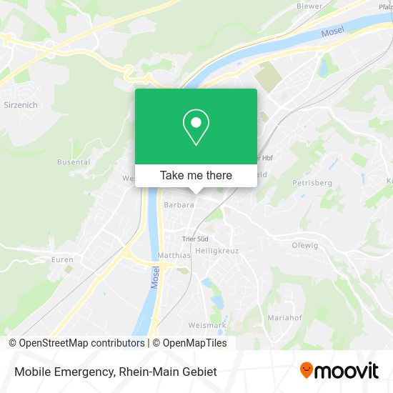 Карта Mobile Emergency