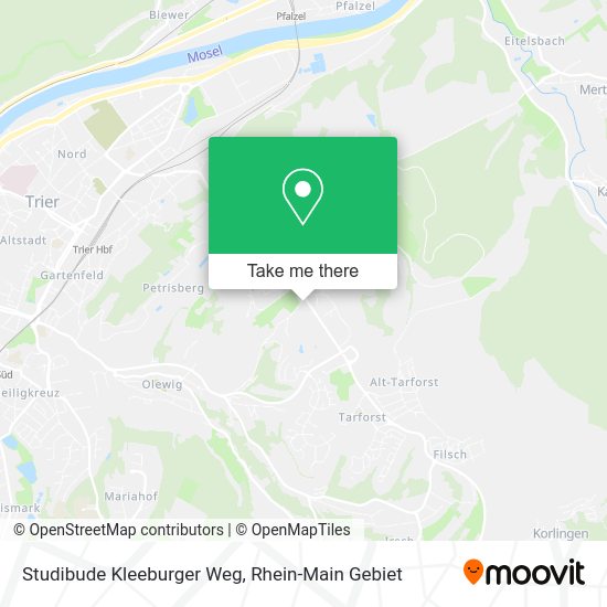 Карта Studibude Kleeburger Weg