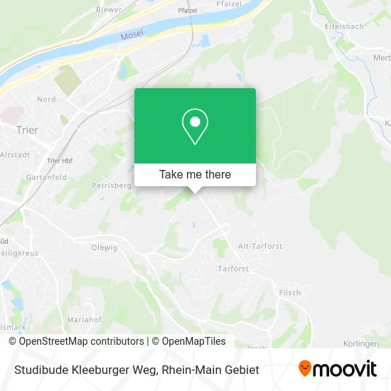 Карта Studibude Kleeburger Weg