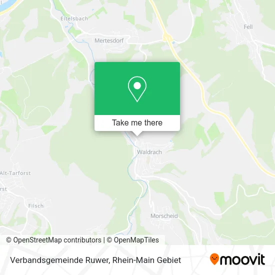 Карта Verbandsgemeinde Ruwer