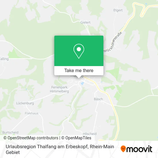 Карта Urlaubsregion Thalfang am Erbeskopf