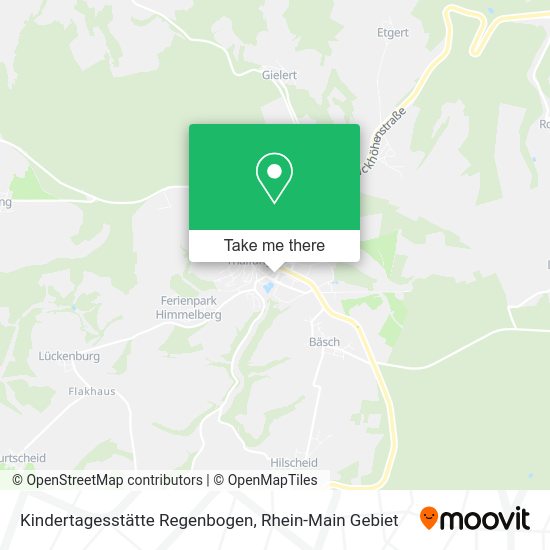 Карта Kindertagesstätte Regenbogen
