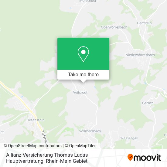Карта Allianz Versicherung Thomas Lucas Hauptvertretung
