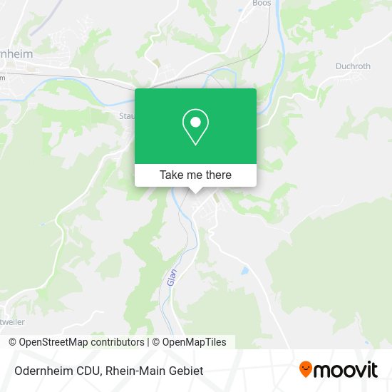Карта Odernheim CDU