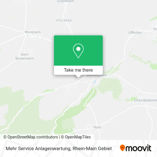 Карта Mehr Service Anlagenwartung
