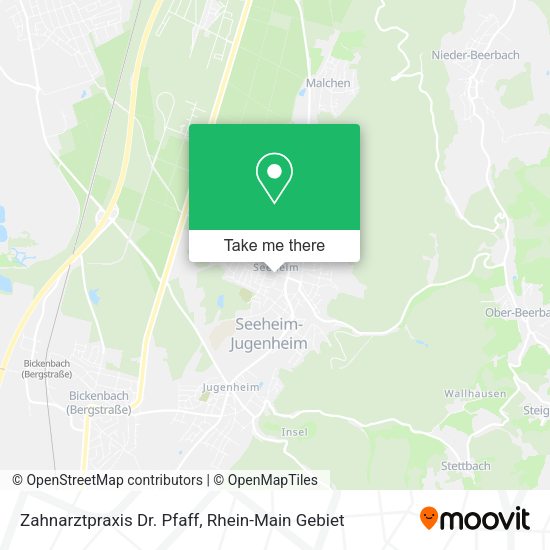 Карта Zahnarztpraxis Dr. Pfaff