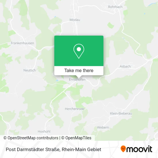 Карта Post Darmstädter Straße
