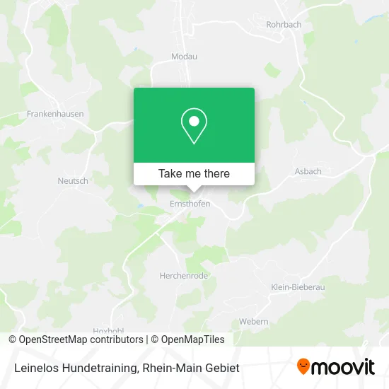 Карта Leinelos Hundetraining