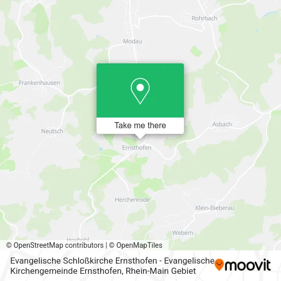 Карта Evangelische Schloßkirche Ernsthofen - Evangelische Kirchengemeinde Ernsthofen