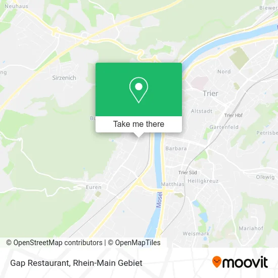 Карта Gap Restaurant