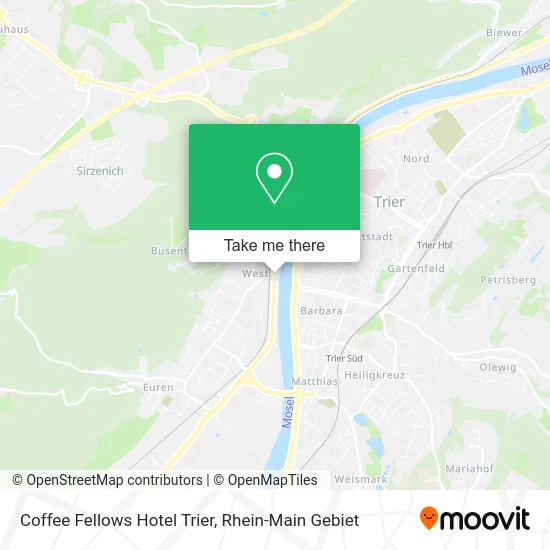 Карта Coffee Fellows Hotel Trier