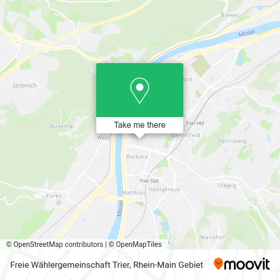 Карта Freie Wählergemeinschaft Trier