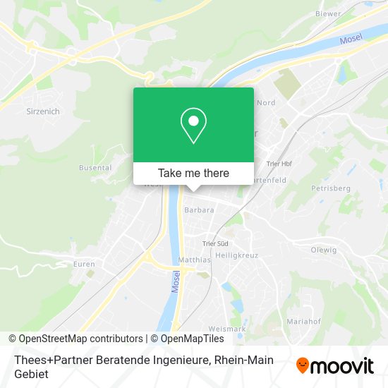 Карта Thees+Partner Beratende Ingenieure