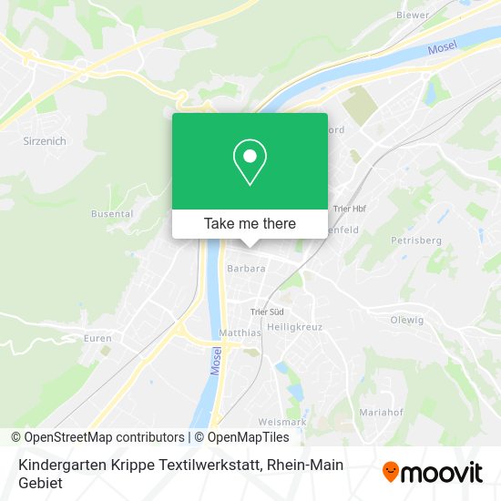 Карта Kindergarten Krippe Textilwerkstatt