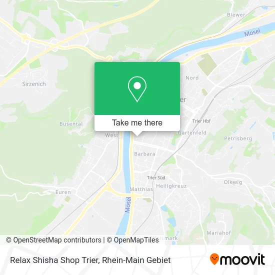 Карта Relax Shisha Shop Trier