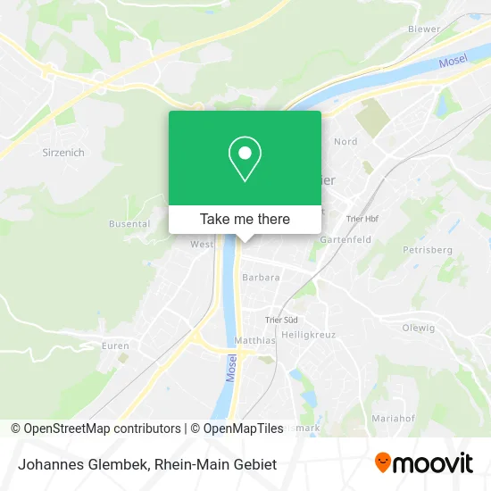 Johannes Glembek map